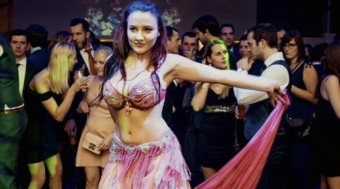 Slangenbezweerder dansers en danseressen