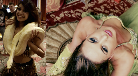 Slangenbezweerder en livemuziek