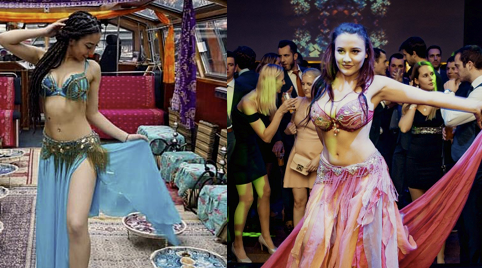 Slangenbezweerder en thee terras