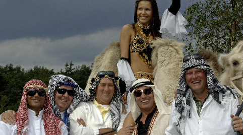 Slangenbezweerder Halloweenthemafeest