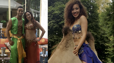 Slangenbezweerder met een lavender Albino