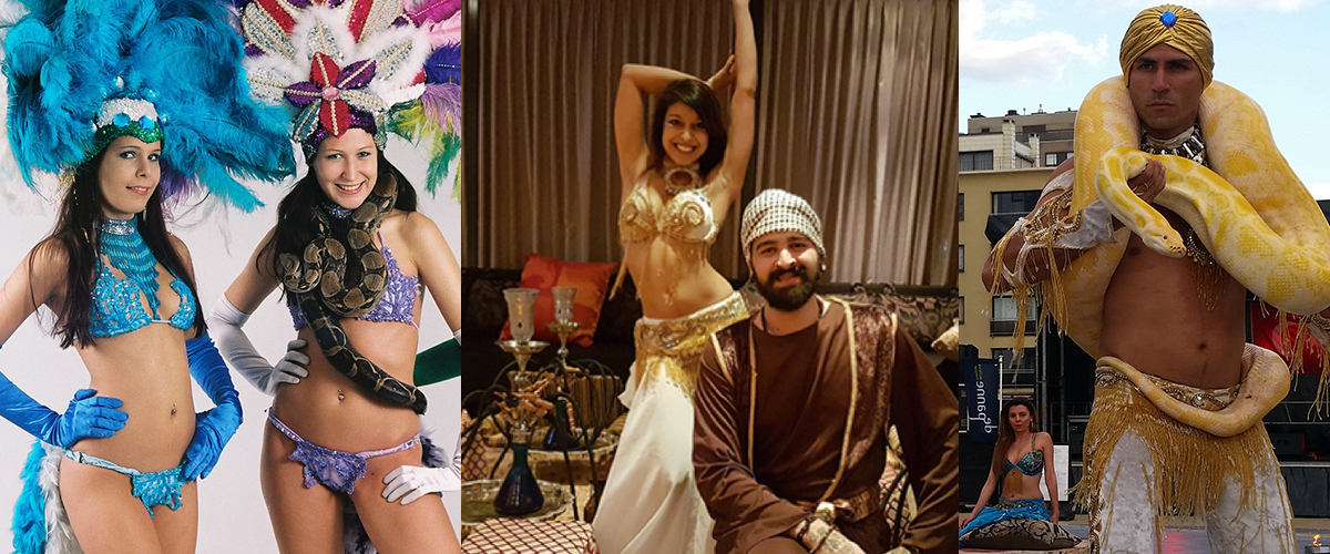 Prijzen van optredens met slangen