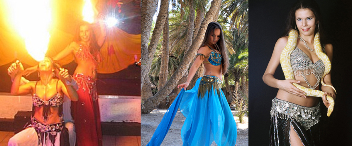 Slangenbezweerder en waterpijpenterras