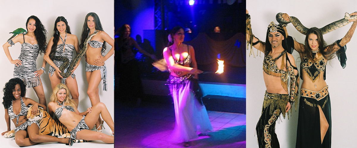 Slangenbezweerder en kamelen