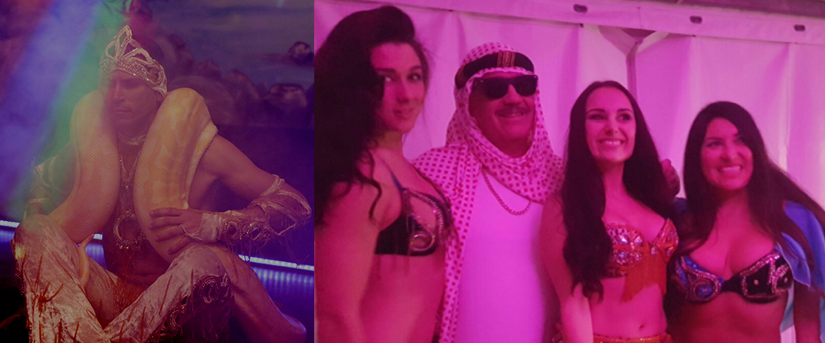 Slangenbezweerder voor feest